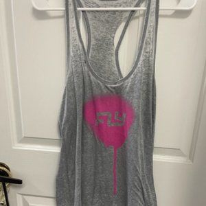 Chaser x Flywheel L Gray Tank Top Distressed